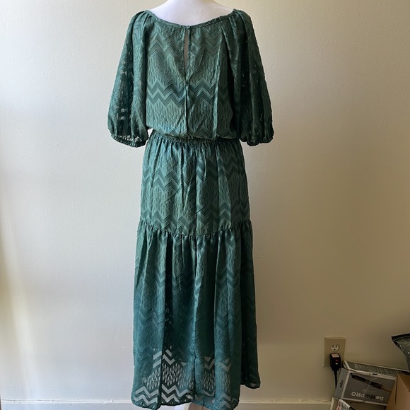 Sage Green Midi Summer Dress - Picture 6 of 6